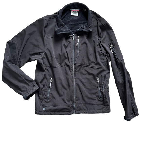 Black Diamond Jacket Coat Black Softshell Fleece Lined Men's size XL - Picture 1 of 9